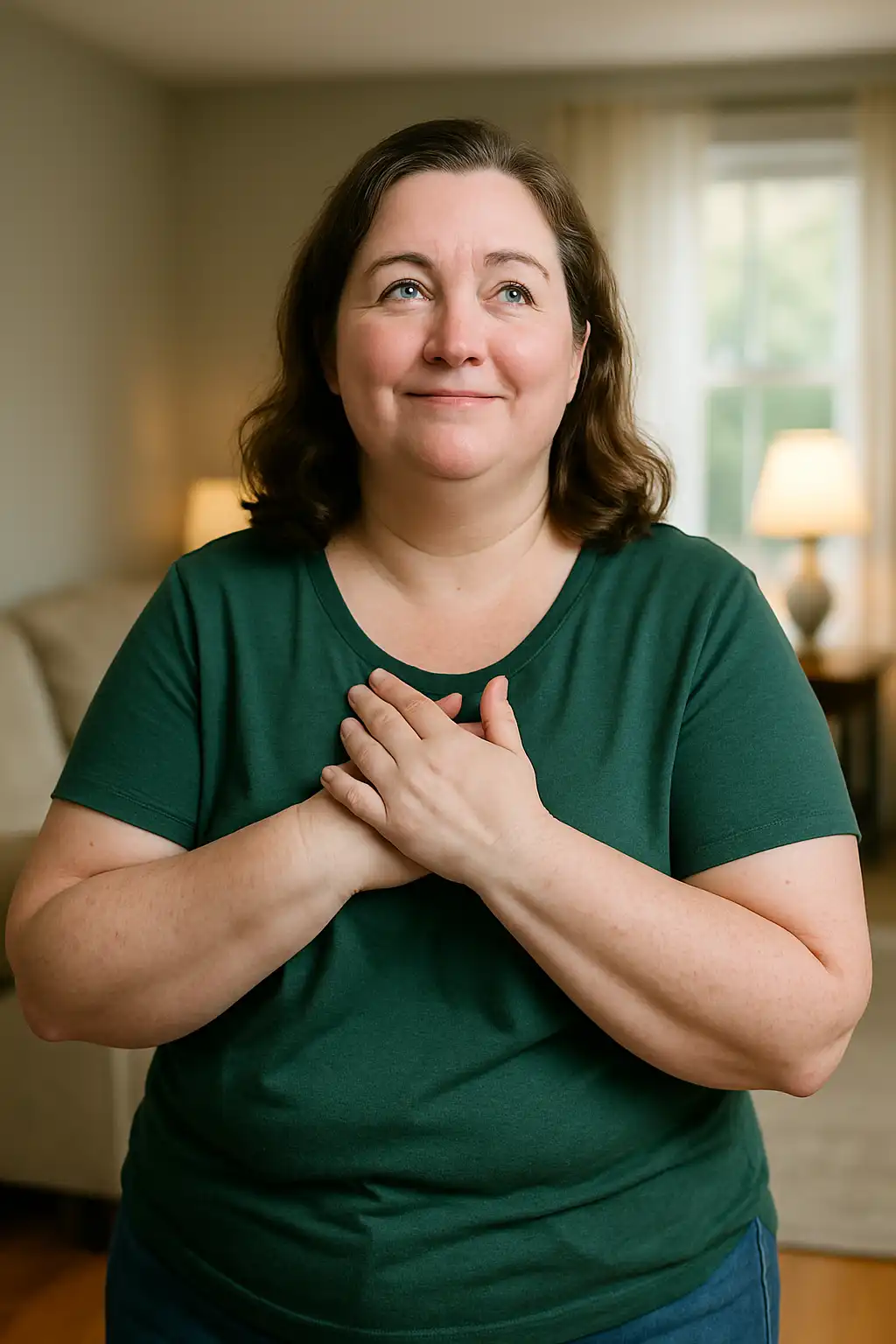 Melissa during her transformation